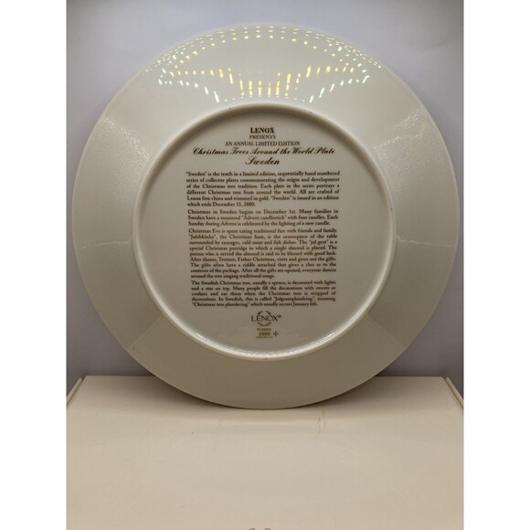 Lenox 2000 Christmas Trees Around The World Sweden-Limited Edition w/ Box - Picture 8 of 9